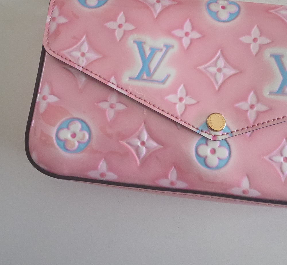 Louis Vuitton Felicie Pochette Valentines Edition New With Defects - Picture 7 of 15